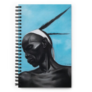 Old Warrior by Laurie Cooper Spiral notebook