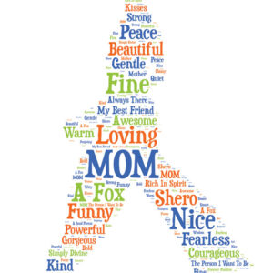 Mother / MOM Walking Word Art - Hat