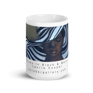 Study by Laurie Cooper White glossy mug