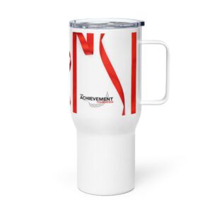 Achievement Foundation Travel mug with a handle